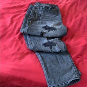 Black Ripped skinny jeans